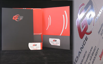 Folder and Die Cut Business Card